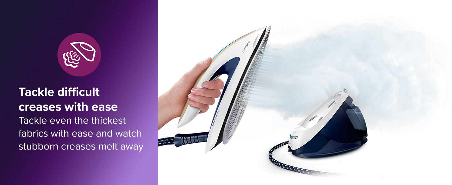 station iron irons hand held steamer ironing wrinkle release perfect care philipps high pressure