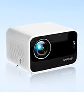 [180°Adjustable Stand] HIPPUS Smart Mini Projector with WiFi and Bluetooth, 15000 Lumens FHD 1080...