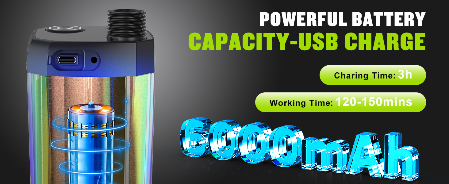 6000mAh battery capacity