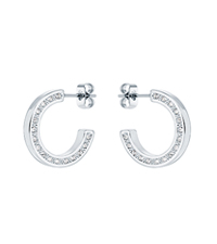 silver hoop earrings