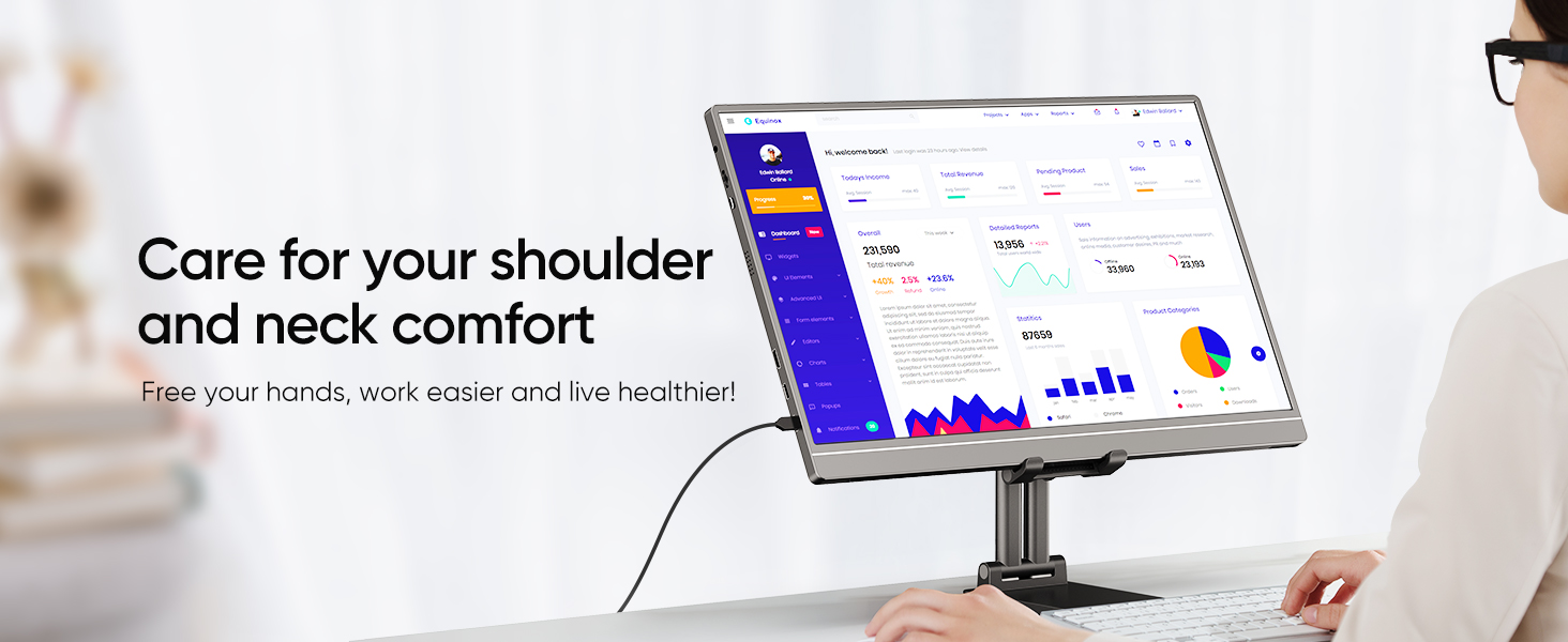 portable monitor stand