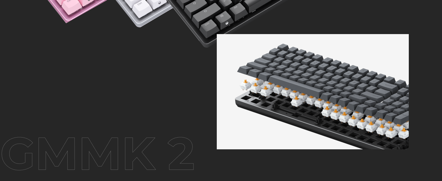Glorious Gaming GMMK 2 Full Size (96%) - Mechanical Gaming Keyboard, Aluminium Frame, Customisable