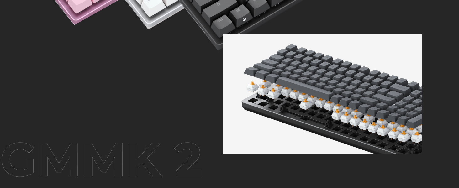 Glorious Gaming GMMK 2 Compact (65%) - Mechanical Gaming Keyboard, Aluminium Frame, Customisable