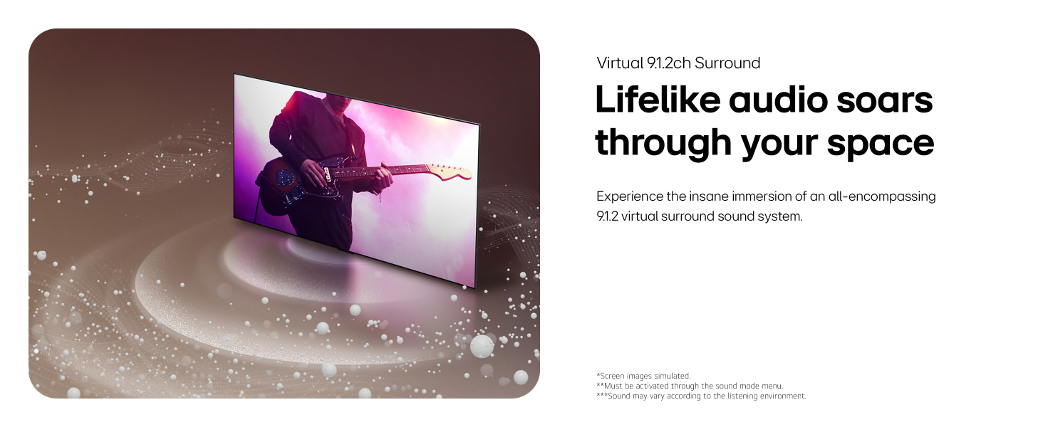 Lifelike audio soars through your space