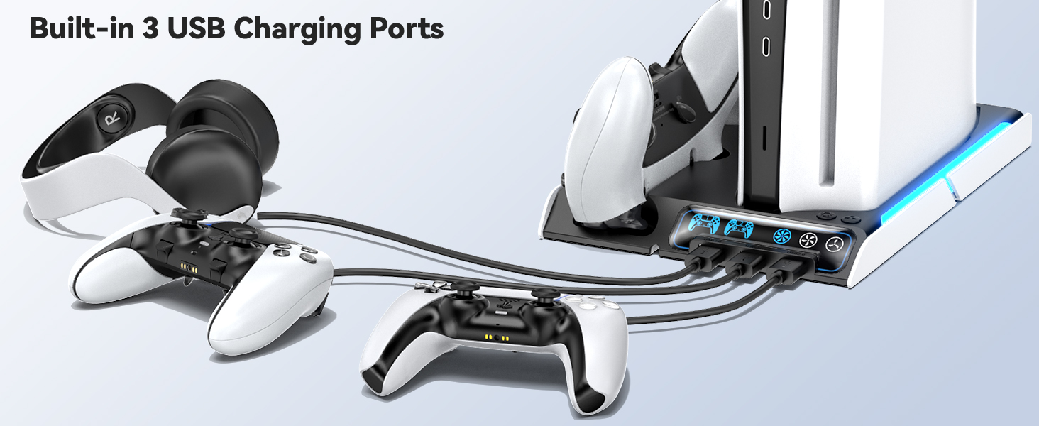 3 Charging Ports
