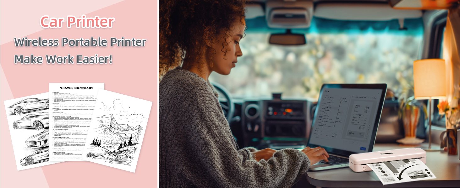 phomemo m834 thermal portable printer a4 bluetooth inkless wireless mobile no ink multifunction