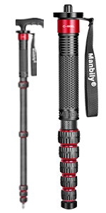 Manbily Mini Tripod Base for Monopods 3/8