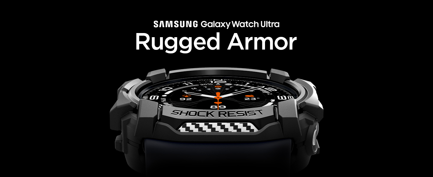 Galaxy Watch Ultra 47mm Rugged Armor Matte Black B0D5JRJCVX