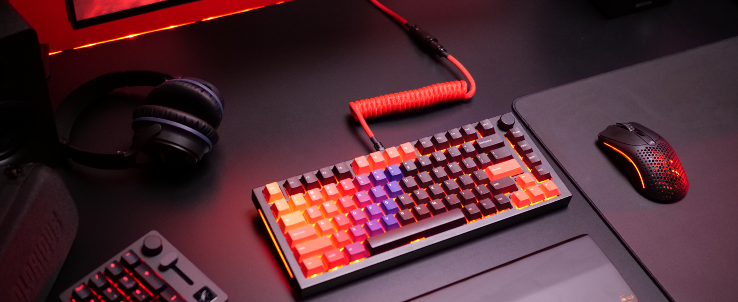 Glorious Gaming GMMK PRO 75% - Modular Mechanical Gaming Keyboard, TKL, 1.5kg Frame, Customisable