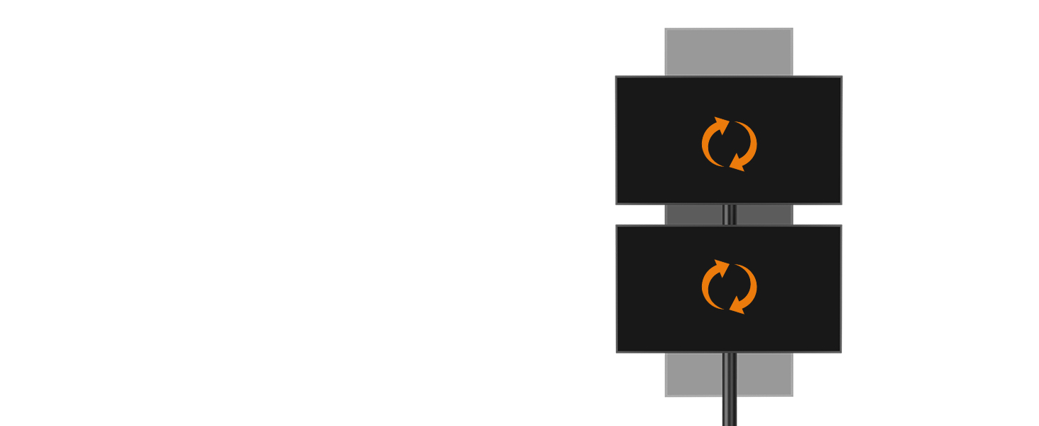 double monitor stand