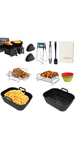Air fryer set