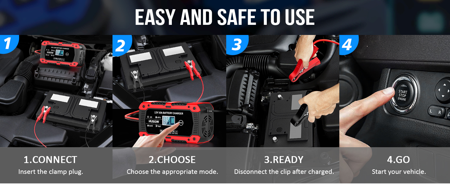 10A Car Battery Charger