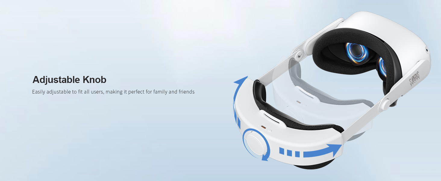 head strap with battery for Meta Quest 2