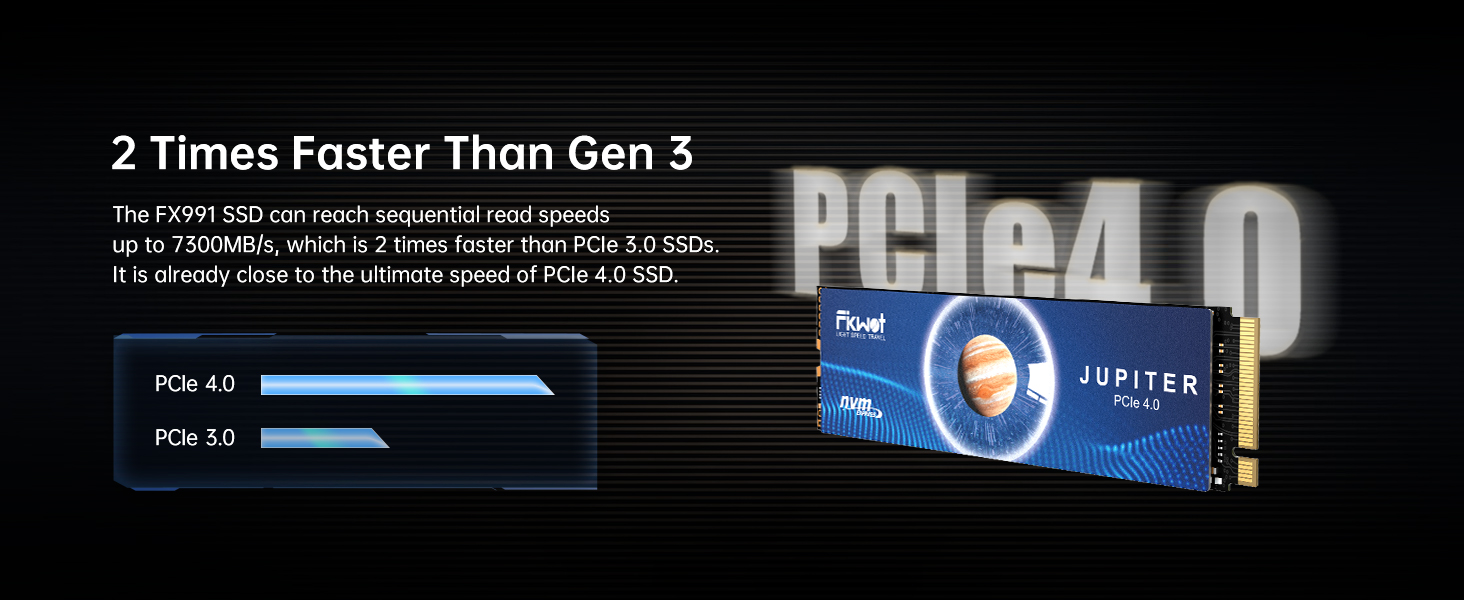 Fikwot FX991 NVMe SSD M.2 SSD 7300MB/s M.2 2280 NVMe SSD PS5 SSD