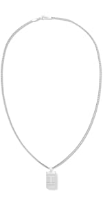 Tommy Hilfiger Jewelry Men's Stainless Steel Pendant Necklace - 2790316
