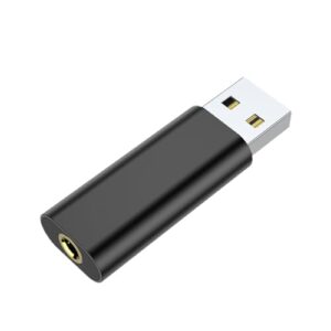 USB to Audio Jack | 3.5mm USB to Optical Audio Adapter Plug and Play | USB Headset Adapter