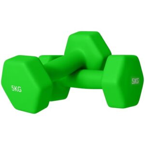 SPORTNOW Set of 2 Hex Dumbbells