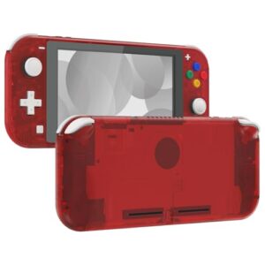 eXtremeRate Clear Red DIY Replacement Shell for Nintendo Switch Lite
