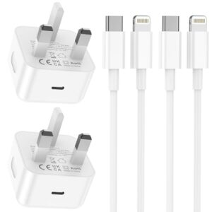 iPhone Charger Fast Charge 2Pack USB C Charger Plug Power Adapter and 2M USB C to Cable Lead Phone Charging for Apple iPhone 14 13 12 11 Pro Max XS XR X SE 8Plus
