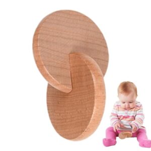 Shurzzesj Rattle - Solid Wooden Rattle for Baby Grip