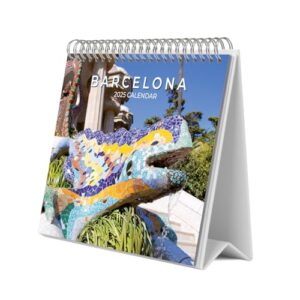 Grupo Erik Desk Calendar 2025 - Barcelona | 8 x 7 inches - 20 x 17 cm | 12 Month Desk Planner