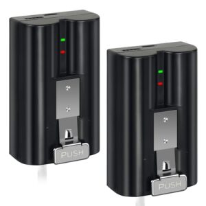 Bisoff 2Pack Rechargeable Battery for Ring Video Doorbell 2/3/3Plus/4 with Charger Station