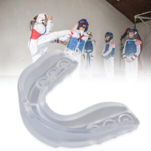 Fiorky Bite Mouth Guard/Gum Shield –Teeth Protection Mouth Protector Double Colored Kids Boxing Gum Shield with Storage Case for Boxing MMA Kickboxing Muay Thai and All Contact Sports