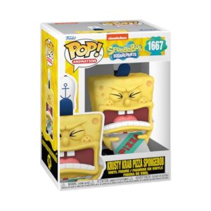 Funko Pop! Plush: Spongebob Squarepants 25th Anniversary - Spongebob with Pizza - Collectable Soft Toy - Birthday Gift Idea - Official Merchandise - Kids and Adults - Ideal for TV Fans