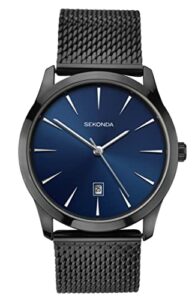 Sekonda Men's Malmo 42mm Quartz Watch with Analogue Display Date Window and Stainless Steel Bracelet 50M Water Resistance