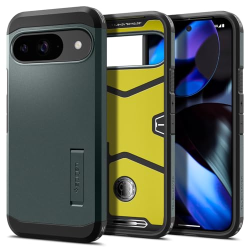 Spigen Tough Armor Case Compatible with Google Pixel 9/9 Pro - Abyss Gree