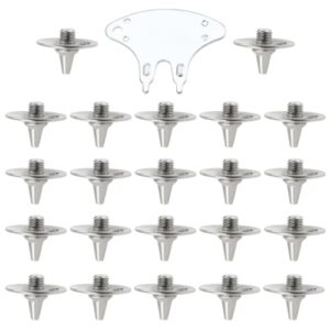 Be In Your Mind 22pcs Replacement Metal Cricket Spikes Screw In Studs Cleats Pins With Spanner For Light Weight Cricket Shoes Golf Shoes Thread Diameter 5.7mm