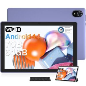 DOOGEE U9 10.1" Purple 64 GB Tablet | Android 14 | Quad-Core | 5060mAh | 1280x800 IPS FHD | Bluetooth 5.0