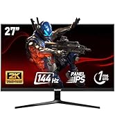 Gawfolk 34 Inch Ultrawide Curved 144Hz Gaming Computer Monitor 1500R PC screen 21:9 UWQHD (3440x1...