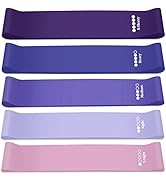 Resistance Bands,[Set of 5] Exercise Loop Bands Workout Band with 5 Different Resistance Levels,f...