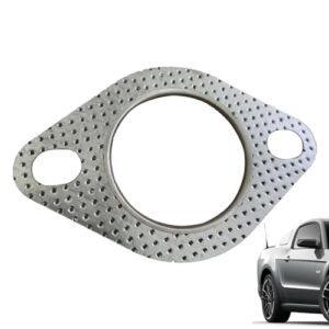 High Temp Exhaust Gasket | High-Temperature 2-Bolt Interface Gasket | Stainless Steel Graphite 2-Bolt Interface Gasket for Car Down Pipe & Exhaust Pipes