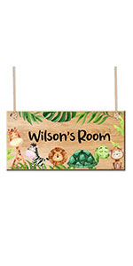 bedroom sign personalised for son daughter kids