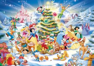 Ravensburger 12000651 - A Disney Christmas - 1000 pieces jigsaw puzzle – Puzzle for adults and kids age 14 years up