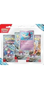 Pokémon TCG: Scarlet & Violet—Stellar Crown 3-Pack Blister - Latias (3 Booster Packs & Foil Promo...