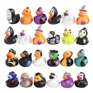 24 Pieces Halloween Rubber Ducks Party Favors