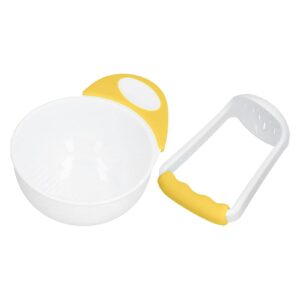 Mashing Bowl Baby | Baby Food Masher and Bowl Set | Non Slip Baby Food Processor Maker with Long Handle | Fruit Vegetable Mash Weaning Bowl Baby Food Blenders for Food Presses