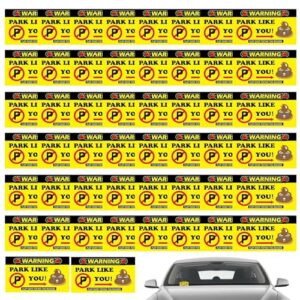 Bad Parking Cards | Prank Card Parking Cards | 50X Funny You Parked Like an Idiot Cards