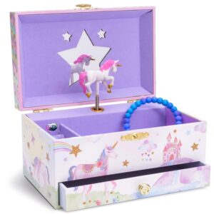 Jewelkeeper Girl's Musical Jewellery Storage Box with Pull-out Drawer