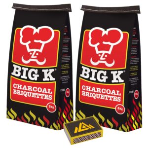 Charcoal Briquettes 5kg - Restaurant Grade BBQ Charcoal Briquettes for Barbecue and Grill With Perfectonish Match Box (2)