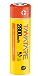 2800mAh AA Rechargeable Batteries