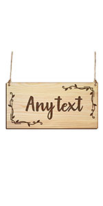 personalised wooden signs gifts for garden bedroom office