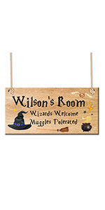 personalised wooden room sign harrypotter gifts for son daughter christmas gifts