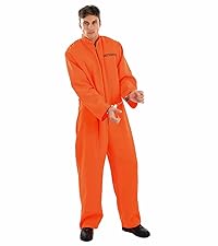 Fun Shack Orange Prisoner Costume Men