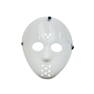 Lizzy Scary Hockey Adult Face Mask | Spooky Horror Creepy Halloween Face Props for Adult Fancy dress Theme Party Cosplay Costume Accessories