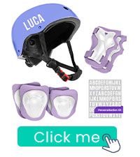 Helmet with Pads with Sticker