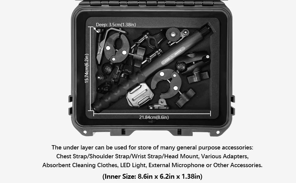 dji osmo action 5 pro hard carrying case accessories travel bag compact portable waterproof